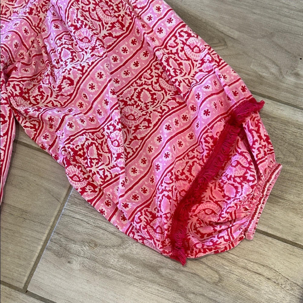 Tuckernuck Pink Patterned Swim Coverup - image 4